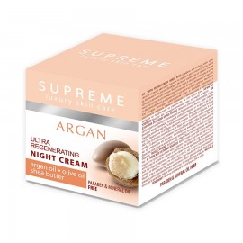 Supreme Argan Ultra Regenerating Night Cream Argan Oil Olive Oil Shea Butter 50 Ml